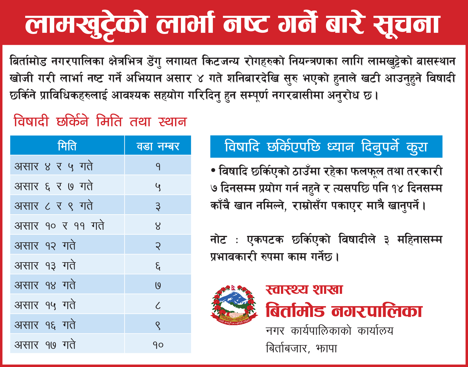 Lamkhutte - Birtamode Nagarpalika